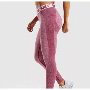 Gymshark Flex High Waisted Leggings Women's S Beet Marl/chalk Pink